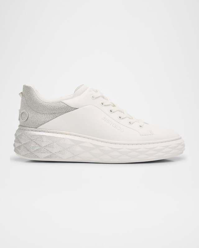 Diamond Leather Ombre Low-Top Sneakers